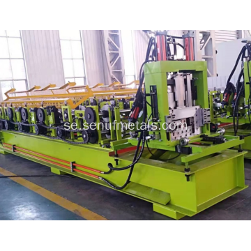 Automatisk C Channel Steel Purling Roll Forming Machine